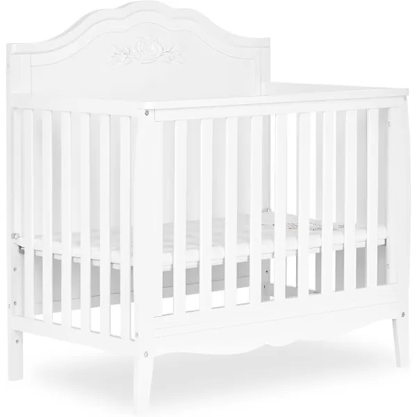 Nursery Essentials Bundle of Sweetpea Baby Rose 4-in-1 Convertible Mini Crib, Sweetpea Baby Jasmine Changing-Table, with a Dream On Me Sunset 3” Extra Firm Fiber Portable Crib Mattress