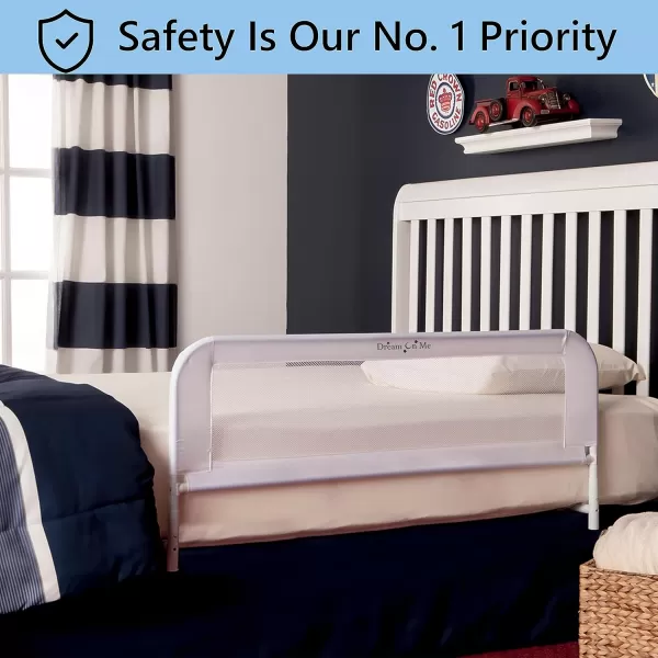 Adjustable Mesh Bed Rail, Two Height Levels, Ready To Use, Compatible with Adult Twin Size Beds, All Steel construction, Equipped with Guard Gap, Durable Nylon Fabric Mesh, Blue