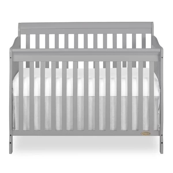 Ashton 4-In-1 Convertible Crib In Natural, Greenguard Gold, JPMA Certified, Non-Toxic Finishes, Features 4 Mattress Height Settings, Made Of Solid Pinewood