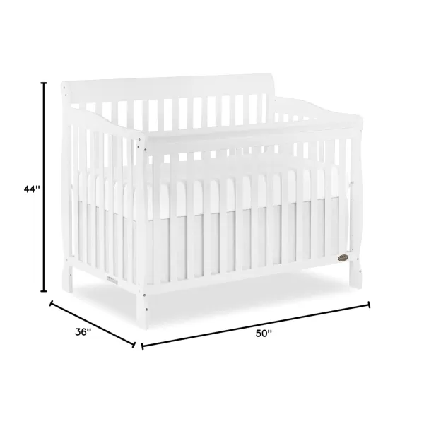 Ashton 4-In-1 Convertible Crib In Natural, Greenguard Gold, JPMA Certified, Non-Toxic Finishes, Features 4 Mattress Height Settings, Made Of Solid Pinewood