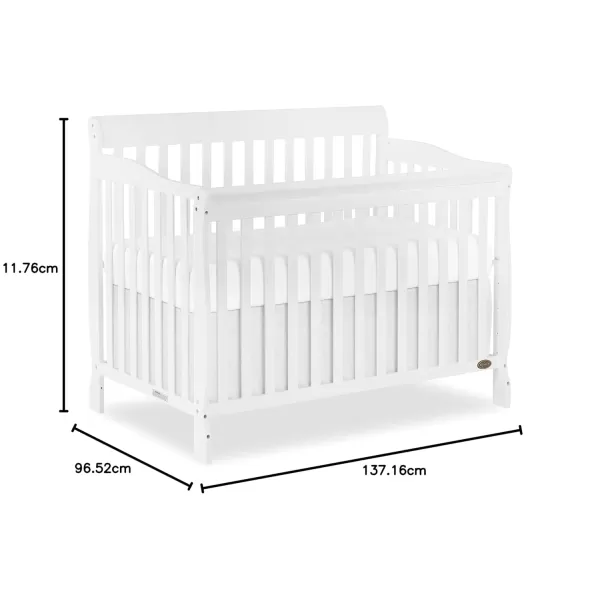 Ashton 4-In-1 Convertible Crib In Natural, Greenguard Gold, JPMA Certified, Non-Toxic Finishes, Features 4 Mattress Height Settings, Made Of Solid Pinewood