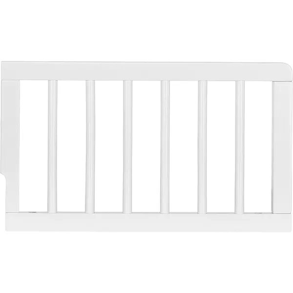 Clover 4-in-1 Modern Island Crib with Rounded Spindles in White, Convertible Crib, Mid-Century Meets Modern, Coordinates with The Clover Changing Counter