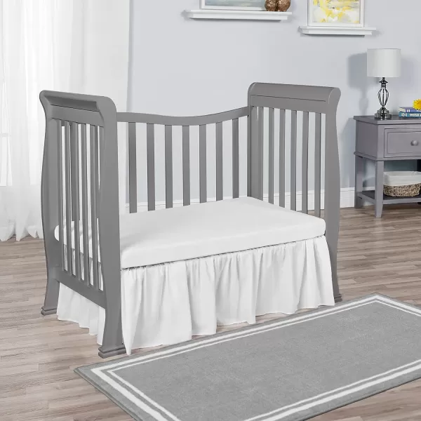 Dream On Me Violet 4-In-1 Convertible Mini Crib In Espresso, Greenguard Gold Certified, JPMA Certified, 3 Position Mattress Height Settings, Non-Toxic Finish