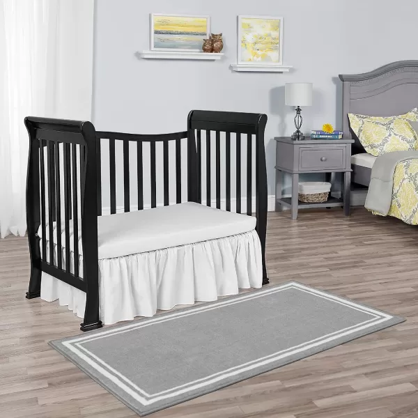 Dream On Me Violet 4-In-1 Convertible Mini Crib In Espresso, Greenguard Gold Certified, JPMA Certified, 3 Position Mattress Height Settings, Non-Toxic Finish