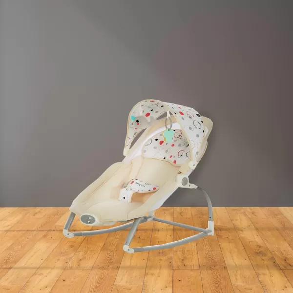 Dream On Me We Rock Infant Rocker IIPerfect to Calm Baby, Comfy Time, White