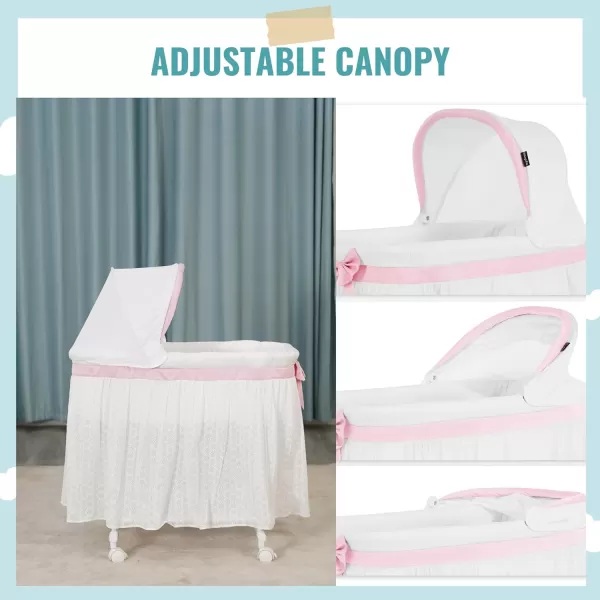 Montreal Portable 2-in-1 Bassinet in Pink