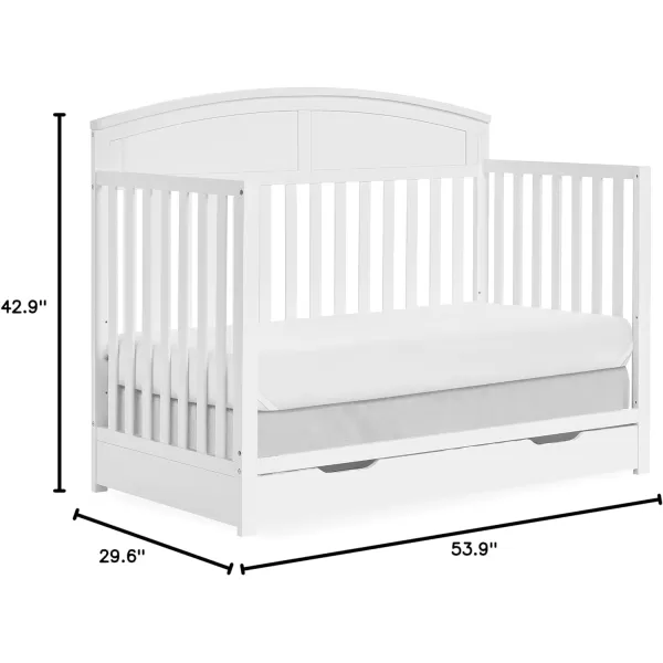 Storybrooke 5 in 1 Convertible Crib with Under Drawer