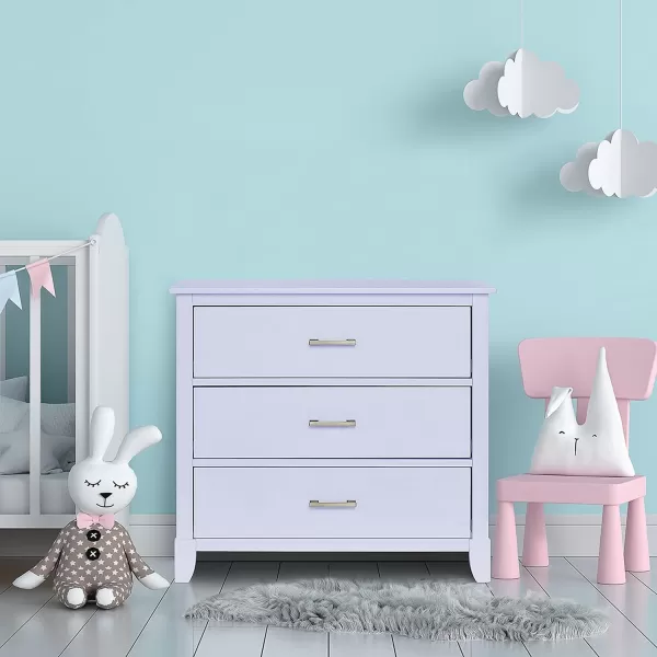 Universal 3 Drawers Chest | Kids Bedroom Dresser | Three Drawers Dresser Mid Century Modern, White