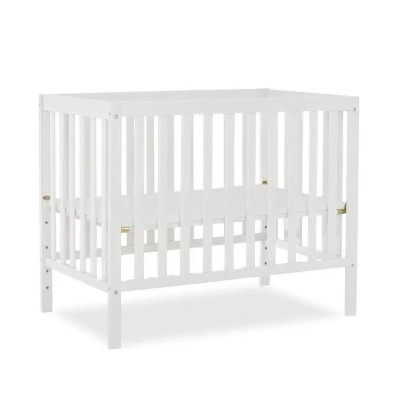 Dream On Me, Edgewood 4-in-1 Convertible Mini Crib, Cool Grey , 40x25x33 Inch 