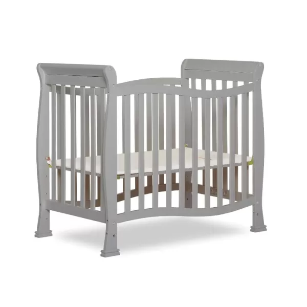 Dream On Me Violet 4-In-1 Convertible Mini Crib In Espresso, Greenguard Gold Certified, JPMA Certified, 3 Position Mattress Height Settings, Non-Toxic Finish