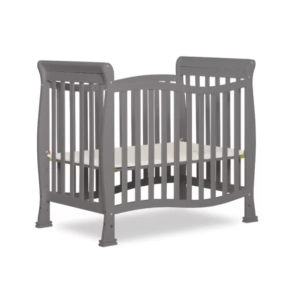 Dream On Me Violet 4-In-1 Convertible Mini Crib In Espresso, Greenguard Gold Certified, JPMA Certified, 3 Position Mattress Height Settings, Non-Toxic Finish