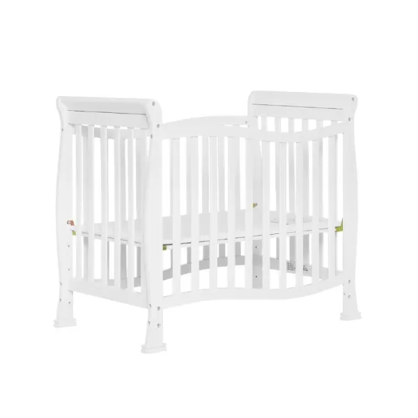 Dream On Me Violet 4-In-1 Convertible Mini Crib In Espresso, Greenguard Gold Certified, JPMA Certified, 3 Position Mattress Height Settings, Non-Toxic Finish