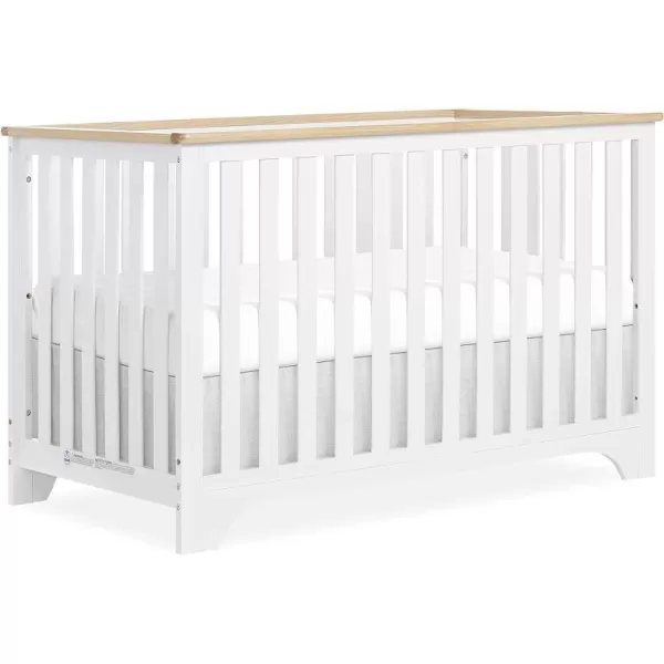 Orion 5-in-1 Convertible Crib with Removable Changing Tray in Pebble Grey Vintage, JPMA &amp; Greenguard Gold Certified, Made of Sustainable New Zealand Pinewood