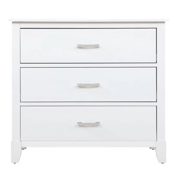 Universal 3 Drawers Chest | Kids Bedroom Dresser | Three Drawers Dresser Mid Century Modern, White