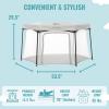 imageDream On Me Onyx Playpen in Grey  Portable and Lightweight Comfortable Padded Floor for Babies and Toddlers