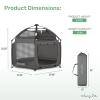 imageDream On Me Pop Up Children Playpen in French White Easy Set Up for Babies and Toddlers Breathable Mesh Sides One Hand Easy Fold Travel Bag IncludedCharcoal