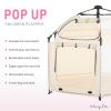 imageDream On Me Pop Up Children Playpen in French White Easy Set Up for Babies and Toddlers Breathable Mesh Sides One Hand Easy Fold Travel Bag IncludedFrench White