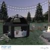 imageDream On Me Pop Up Children Playpen in French White Easy Set Up for Babies and Toddlers Breathable Mesh Sides One Hand Easy Fold Travel Bag IncludedNoir Black