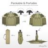 imageDream On Me Pop Up Children Playpen in French White Easy Set Up for Babies and Toddlers Breathable Mesh Sides One Hand Easy Fold Travel Bag IncludedTaupe Green