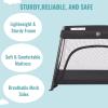 imageDream On Me Travel Light Playard with Mesh Zipper Door in BlackBlack
