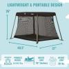 imageDream On Me Travel Light Playard with Mesh Zipper Door in BlackBlack