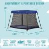 imageDream On Me Travel Light Playard with Mesh Zipper Door in BlackBlue