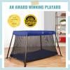 imageDream On Me Travel Light Playard with Mesh Zipper Door in BlackBlue