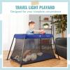 imageDream On Me Travel Light Playard with Mesh Zipper Door in BlackBlue