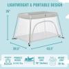 imageDream On Me Travel Light Playard with Mesh Zipper Door in BlackGrey