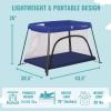 imageDream On Me Travel Light Playard with Mesh Zipper Door in BlackNavy