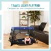 imageDream On Me Travel Light Playard with Mesh Zipper Door in BlackNavy