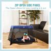 imageDream On Me Travel Light Playard with Mesh Zipper Door in BlackNavy