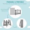 imageDream On Me Zazzy Portable Playard with Bassinet in Pink Packable and Easy Setup Baby Playard Lightweight and Portable Playard for Baby with Mattress and Travel BagGray