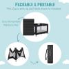 imageDream On Me Zazzy Portable Playard with Bassinet in Pink Packable and Easy Setup Baby Playard Lightweight and Portable Playard for Baby with Mattress and Travel BagBlack