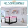 imageDream On Me Zazzy Portable Playard with Bassinet in Pink Packable and Easy Setup Baby Playard Lightweight and Portable Playard for Baby with Mattress and Travel BagPink