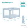imageFisherPrice Play All Day Baby Playard in Moon Mist No Tool Assembly Easy OneHand Fold Playard Breathable Mesh Sides Carry Bag IncludedMist