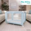 imageFisherPrice Play All Day Baby Playard in Moon Mist No Tool Assembly Easy OneHand Fold Playard Breathable Mesh Sides Carry Bag IncludedMist