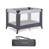 imageDream On Me Nest Portable Playard in Grey with Carrybag an Shoulder Strap Lightweight Packable and Easy Setup Baby Playard Breathable Mesh Sides and Soft Fabric  Comes with a Removable Padded MatGrey