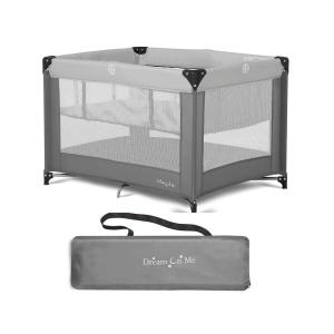 imageDream On Me Zazzy Portable Playard with Bassinet in Pink Packable and Easy Setup Baby Playard Lightweight and Portable Playard for Baby with Mattress and Travel BagGray