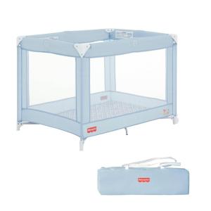 imageFisherPrice Play All Day Baby Playard in Moon Mist No Tool Assembly Easy OneHand Fold Playard Breathable Mesh Sides Carry Bag IncludedMist