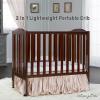 imageDream On Me 2 in 1 Portable Folding Stationary Side Crib in Espresso Greenguard Gold Certified 40x26x38 Inch Pack of 1Espresso