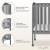 imageDream On Me 2 in 1 Portable Folding Stationary Side Crib in Espresso Greenguard Gold Certified 40x26x38 Inch Pack of 1Storm Grey