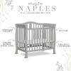 imageDream On Me Addison 4in1 Convertible Mini Crib in Espresso Greenguard Gold Certified NonToxic Finishes Built of New Zealand Pinewood Comes with 1 Mattress PadCool Grey