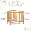 imageDream On Me Addison 4in1 Convertible Mini Crib in Espresso Greenguard Gold Certified NonToxic Finishes Built of New Zealand Pinewood Comes with 1 Mattress PadNatural