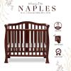 imageDream On Me Addison 4in1 Convertible Mini Crib in Espresso Greenguard Gold Certified NonToxic Finishes Built of New Zealand Pinewood Comes with 1 Mattress PadEspresson
