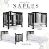 imageDream On Me Addison 4in1 Convertible Mini Crib in Espresso Greenguard Gold Certified NonToxic Finishes Built of New Zealand Pinewood Comes with 1 Mattress PadBlack