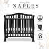 imageDream On Me Addison 4in1 Convertible Mini Crib in Espresso Greenguard Gold Certified NonToxic Finishes Built of New Zealand Pinewood Comes with 1 Mattress PadBlack