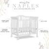 imageDream On Me Addison 4in1 Convertible Mini Crib in Espresso Greenguard Gold Certified NonToxic Finishes Built of New Zealand Pinewood Comes with 1 Mattress PadWhite
