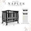 imageDream On Me Addison 4in1 Convertible Mini Crib in Espresso Greenguard Gold Certified NonToxic Finishes Built of New Zealand Pinewood Comes with 1 Mattress PadBlack