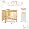 imageDream On Me Addison 4in1 Convertible Mini Crib in Espresso Greenguard Gold Certified NonToxic Finishes Built of New Zealand Pinewood Comes with 1 Mattress PadNatural